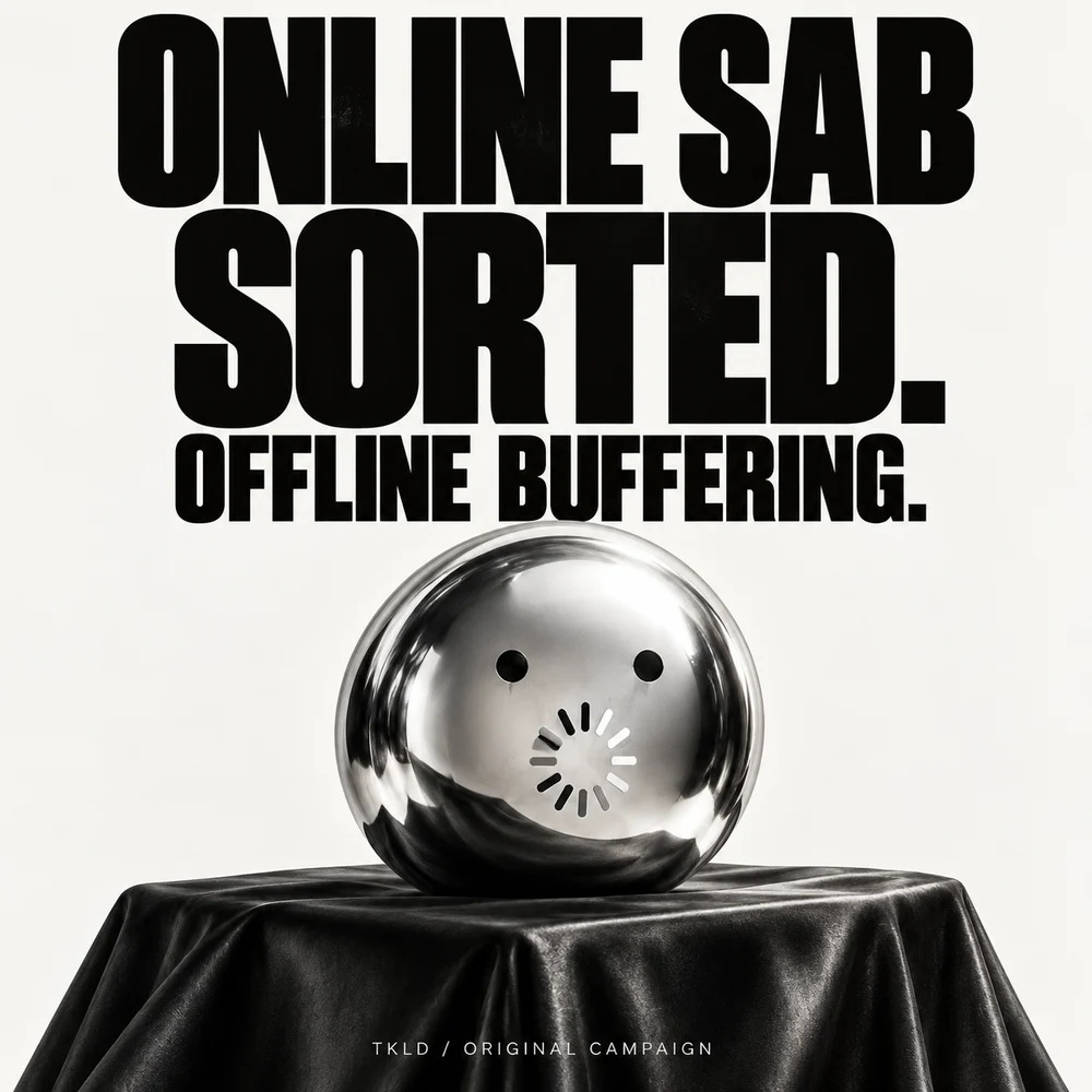 Original Hinglish campaign: Online sab sorted. Offline buffering. A chrome smiley with a loading mouth.